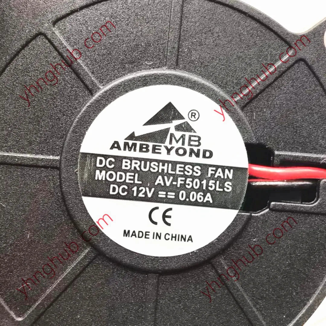 Фото AMBEYOND AV-F5015LS DC 12V 0.06A 50x50x15 мм 2-проводной вентилятор для сервера №3