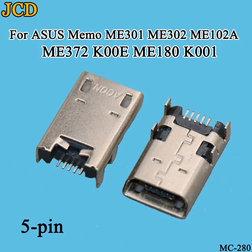 

JCD 2PCS For ASUS Memo ME301 ME302 ME102A ME372 K00E ME180 K001 Micro USB Charge Port Dock Socket Jack Plug Charging Connector