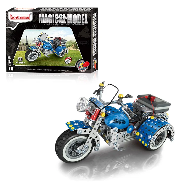 

Science And Technology Small Production Model Electric after Three Wheeled Motorcycle DIY Stereo Metal Assembled Model