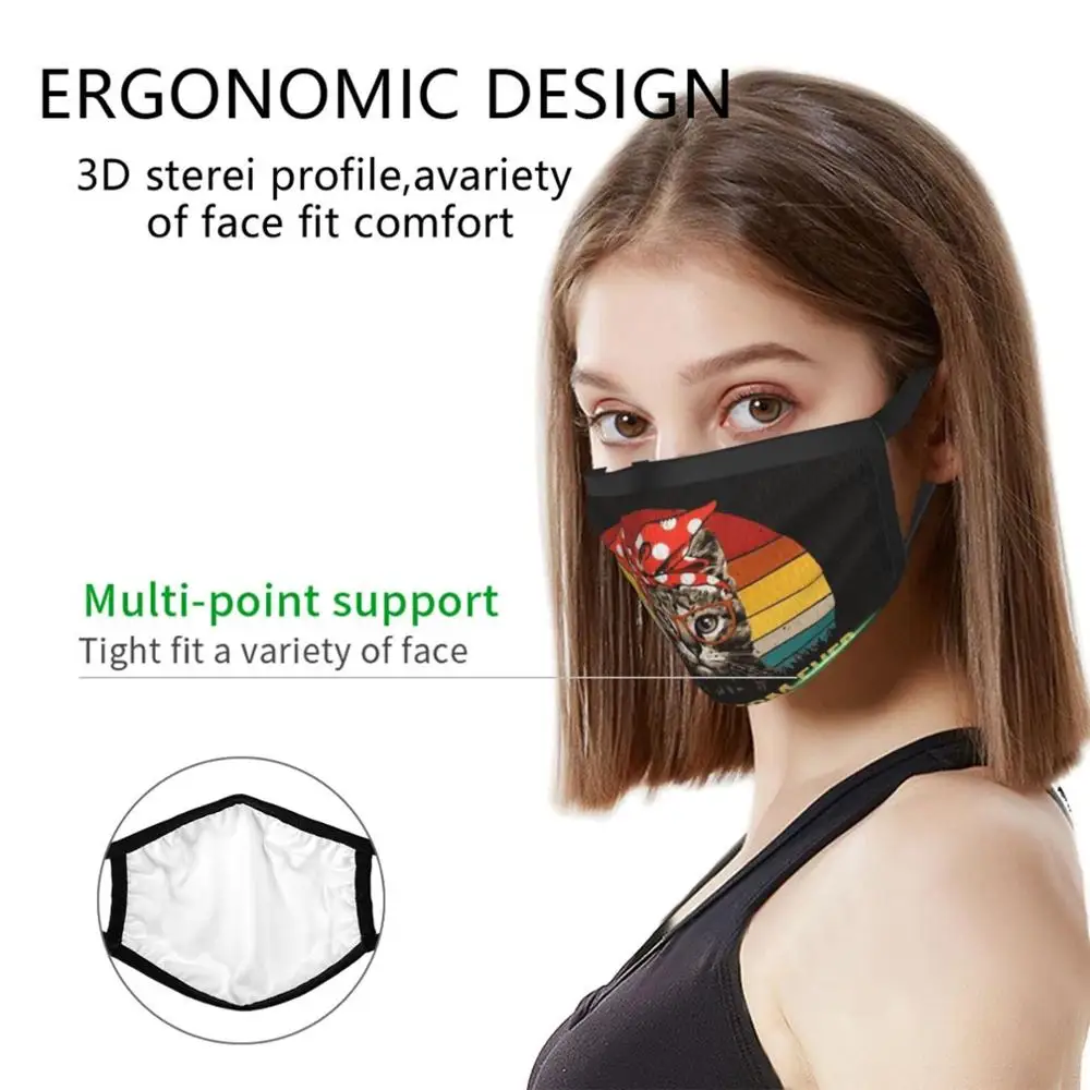 Best Cat Mom Ever , Gift Idea Pm2.5 Anti Dust Diy Reusable Face Mask Friend Wife Husband Lover Girlfriend Man Womens Souvenir