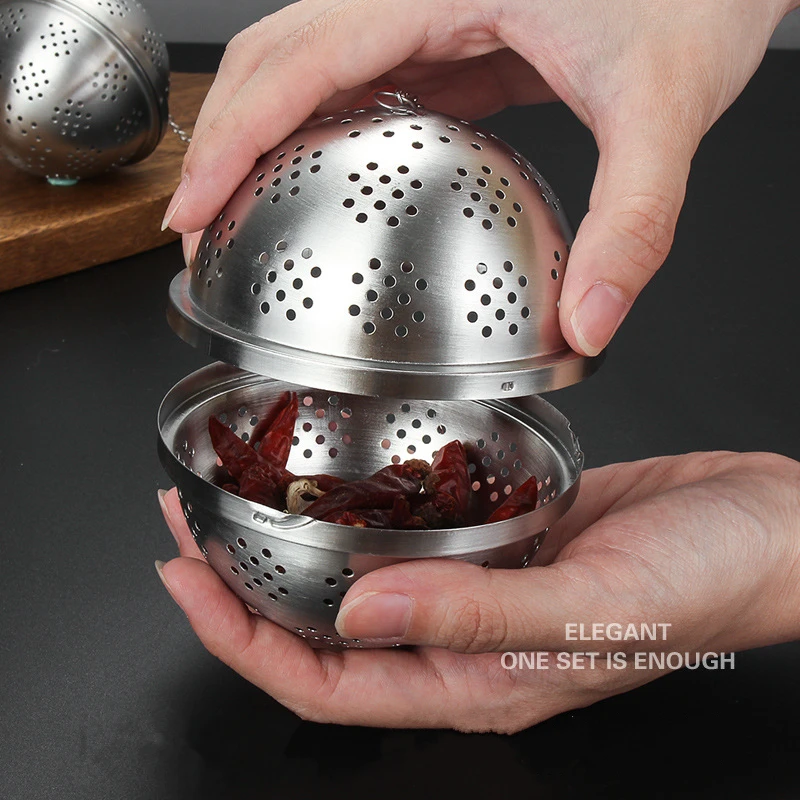 Stainless Steel Tea Leaf Infuser Strainer Spice Mesh Sieve for Brewing Teapot Tea Filter Seasoning Ball Kitchen Accessories tea infuser tea strainer tea filter