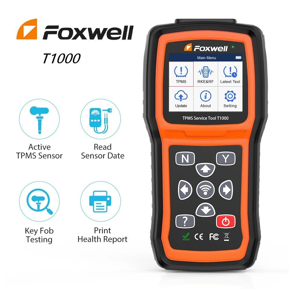 Foxwell activación T1000 TPMS, programación TPMS, Sensor obd2, escáner lector de código, herramientas OBDII| | - AliExpress