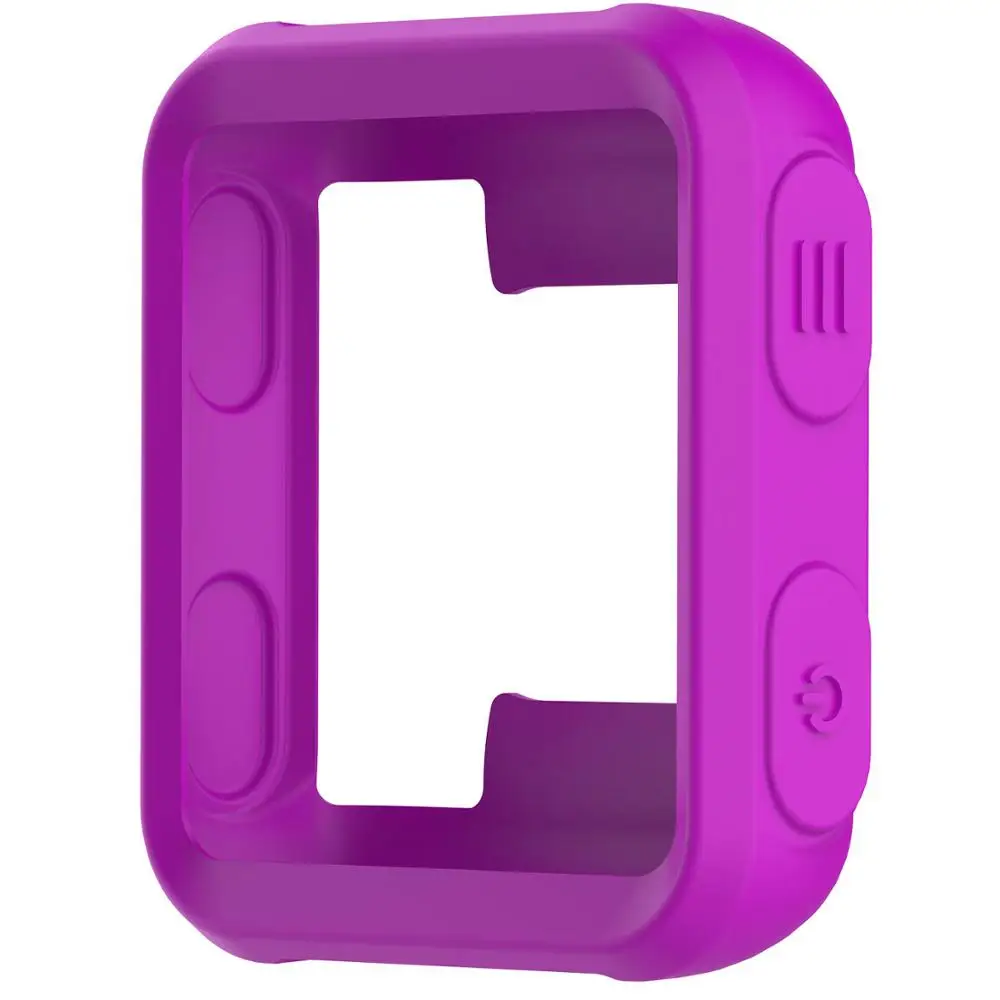 Purple Для Garmin Forerunner 35 силиконовый чехол защитный чехол умных часов крышка спортивные часы для Garmin Forerunner 35 защитная оболочка рамка - Цвет: Purple