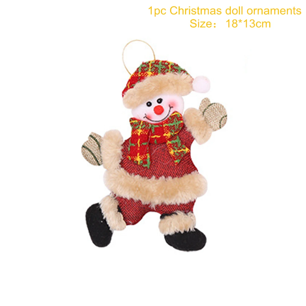 0128-3 Snowman Висячая кукла Ангел рождественские украшения для дома рождественские товары кулон Рождественский орнамент Navidad Noel год - Цвет: 0128-3 Snowman