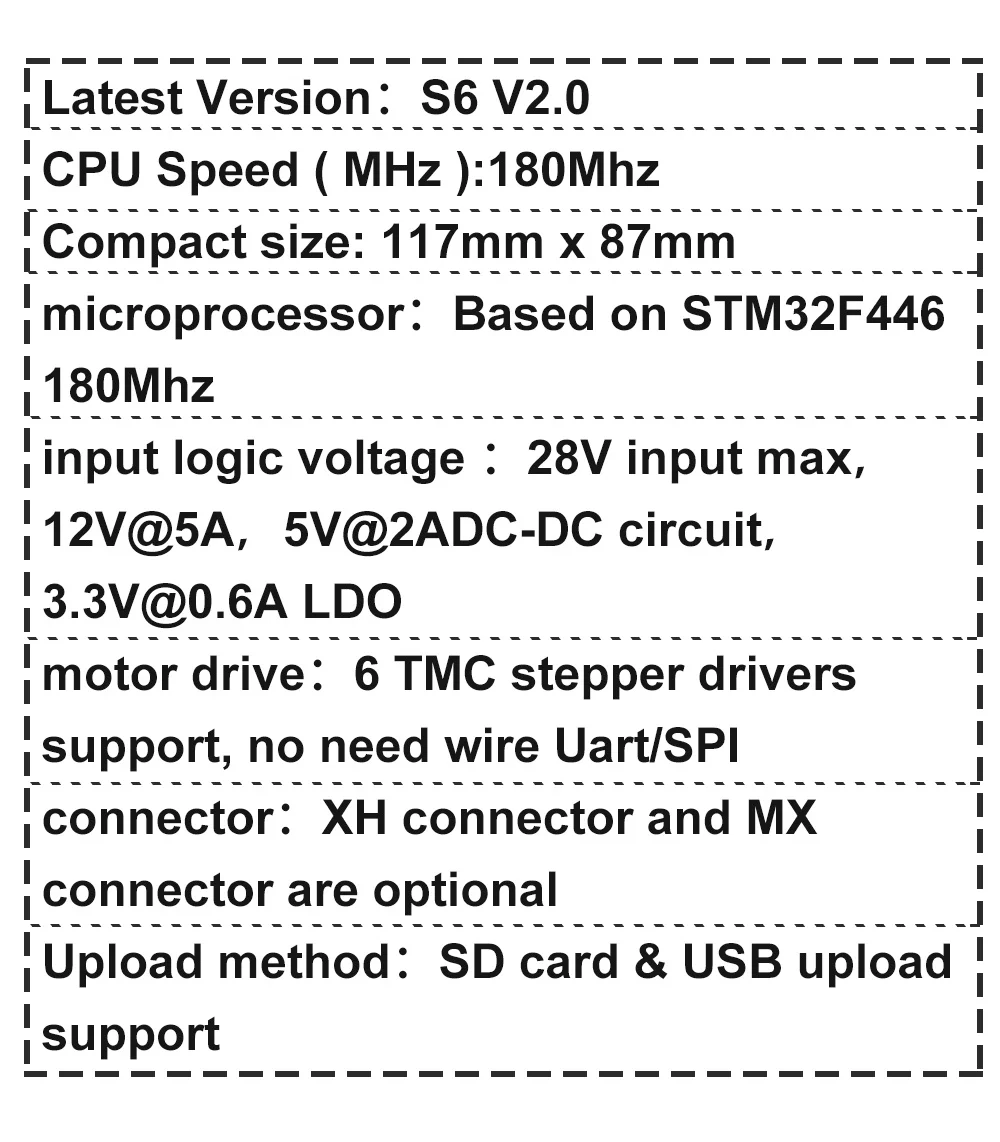 bit placa de controle do conector xh apoio tmc drivers voando fio vs skr