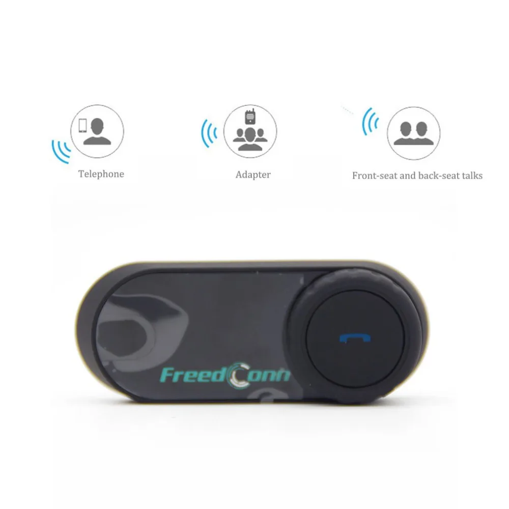 FreedConn T-COMOS мотоциклетный шлем interphone Беспроводной наушники домофон для 3 Rider FM радио наушники пружины
