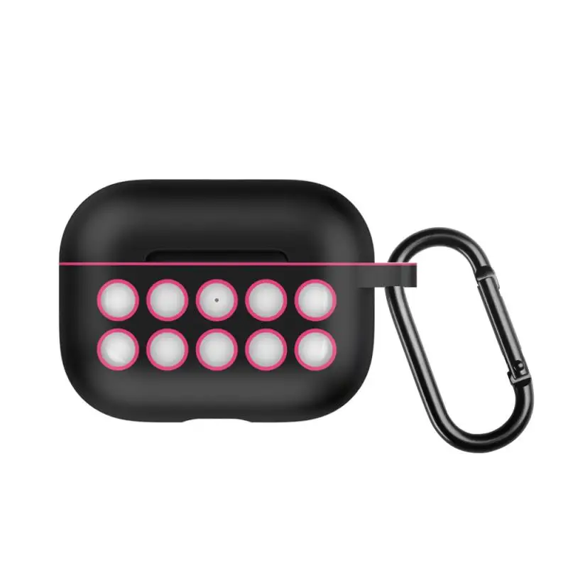 C Подходит для Airpods Pro защита от падения рукав десять отверстий с крючком чехол для Apple Airpods чехол Аксессуары для Airpods - Цвет: C