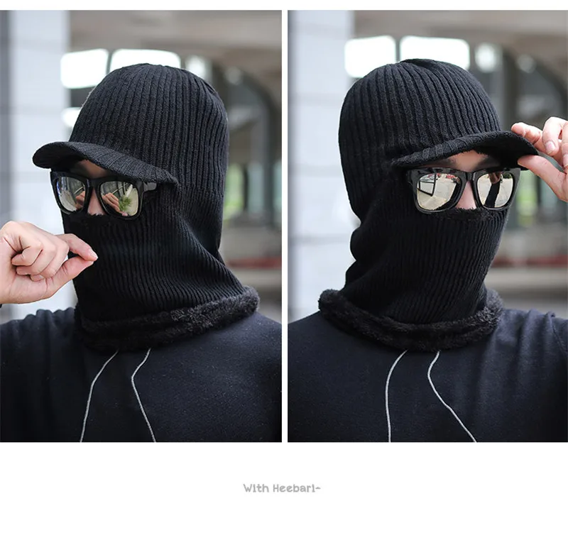 GREENYU бренд акрил плюс бархат холодной защиты шапочки для мужчин в Skullies Открытый езда ветрозащитная мужская вязаная шапка