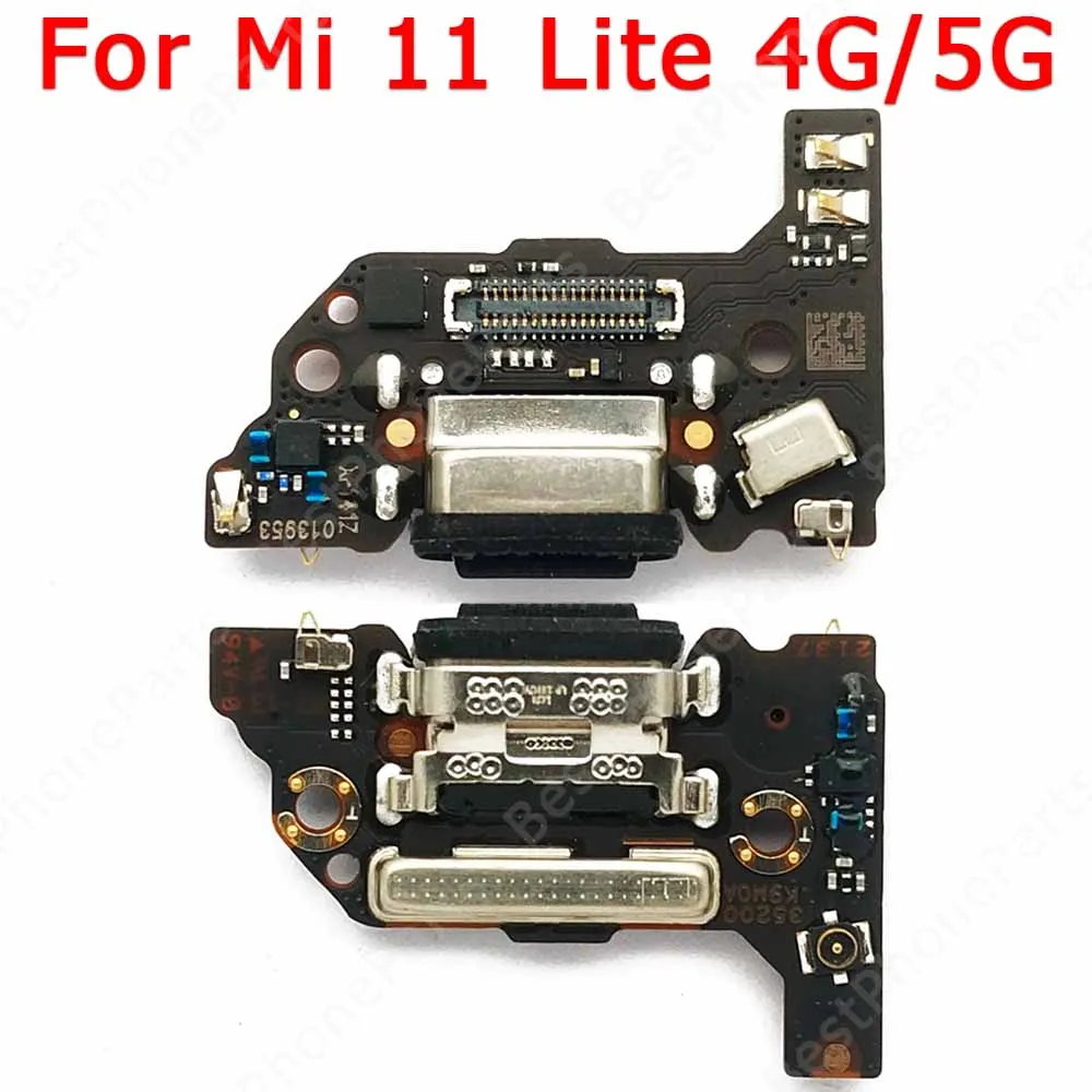 Per Xiaomi Mi 11 Lite 4G 5G Scheda Di Ricarica Connettore Usb Flex Pcb Dock Socket Piastra Di Ricambio Porta Di Ricarica Pezzi Di Ricambio