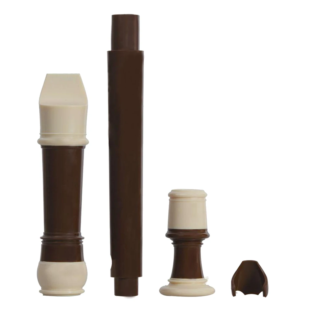 Soprano Recorder 8-Hole Clarinet with Cleaning Rod + Wiping Cloth, Key of B