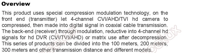 4 канальный HD AHD CVI TVI CVBS аналоговый коаксиальный видео сигнала мультиплексор 4CH передатчик и приемник коаксиальный кабель расстояние 100 м