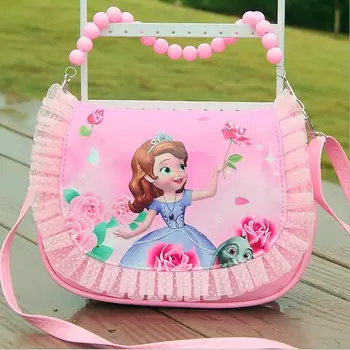 

2020 New Fashion PU Princess Handbag Cute Mini Bag Children Cartoon Messenger Bags For Girls Kids Tote Female Shoulder Bag