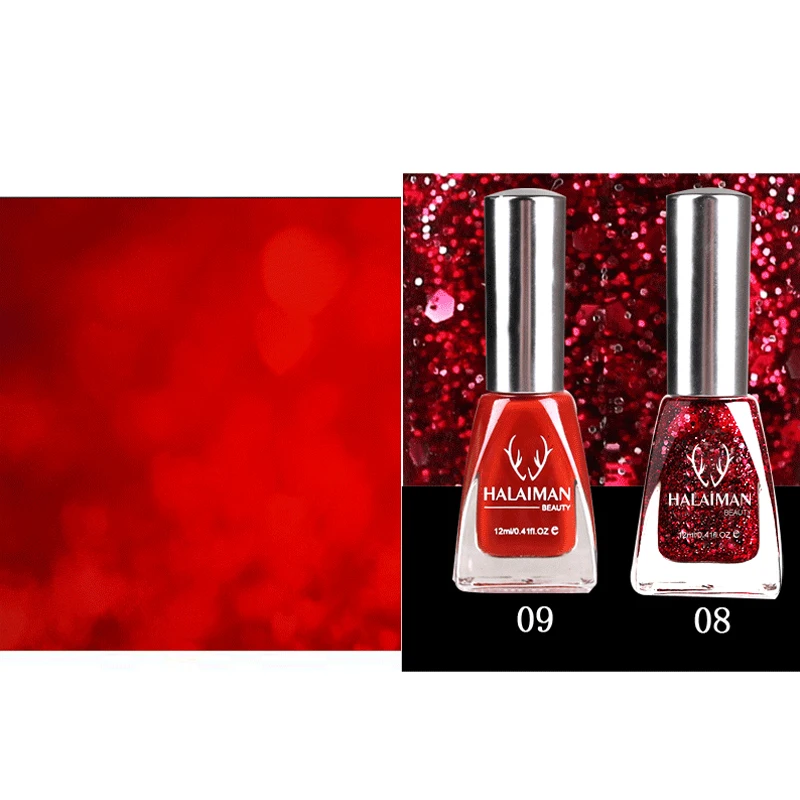 Bright Oily Unpeelable Nail Polish Long Lasting Waterproof Nail Art 19 Color Optional
