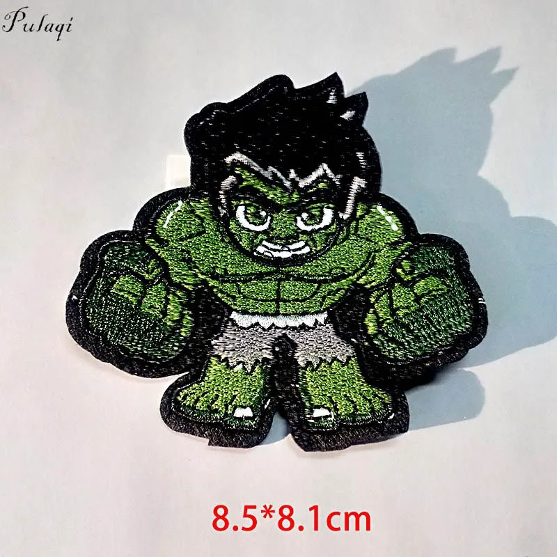 5P-PE4181CT Pulaqi Sequin Avengers Patch DIY Embroidered Patches For Clothing Sew On Patches Cartoon Marvel Stickers Badge Patch For Clothes - Цвет: 5P-PE4181CT