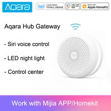 Mijia Aqara Hub Gateway со светодиодным ночным светильник Smart work с для Apple Homekit International Edition Gateway