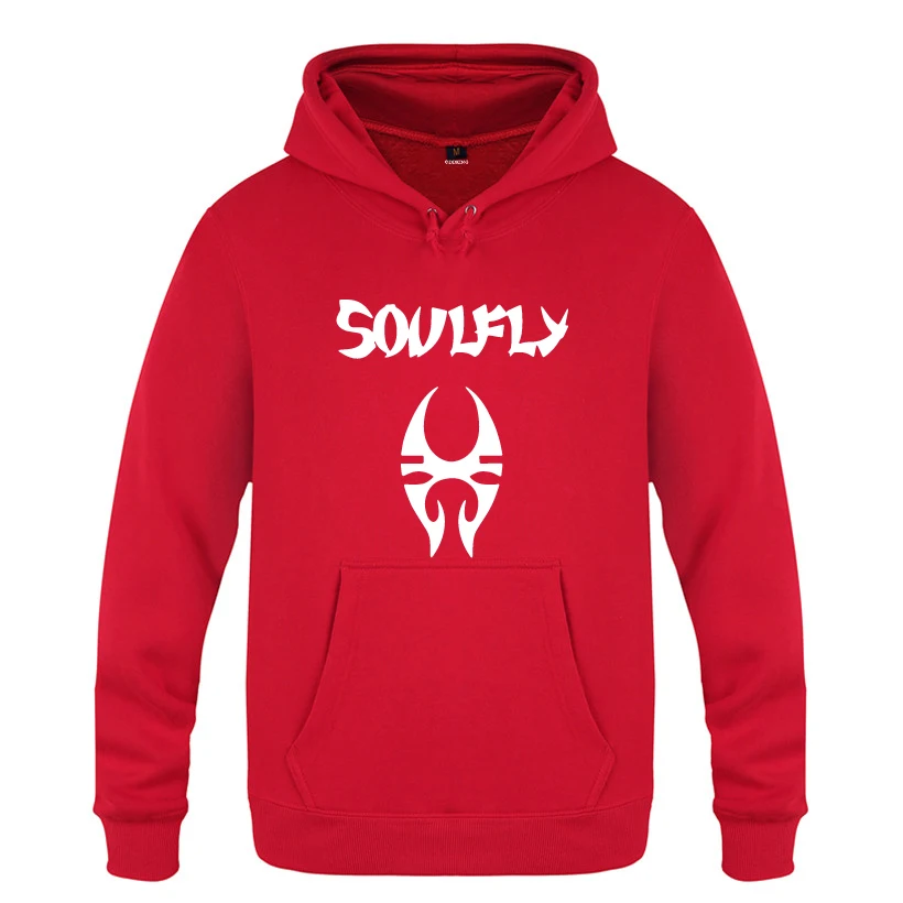 HOY BAT SOULFLY рок группа толстовки мужские мужские с капюшоном флисовый пуловер толстовки - Цвет: HOY BAT
