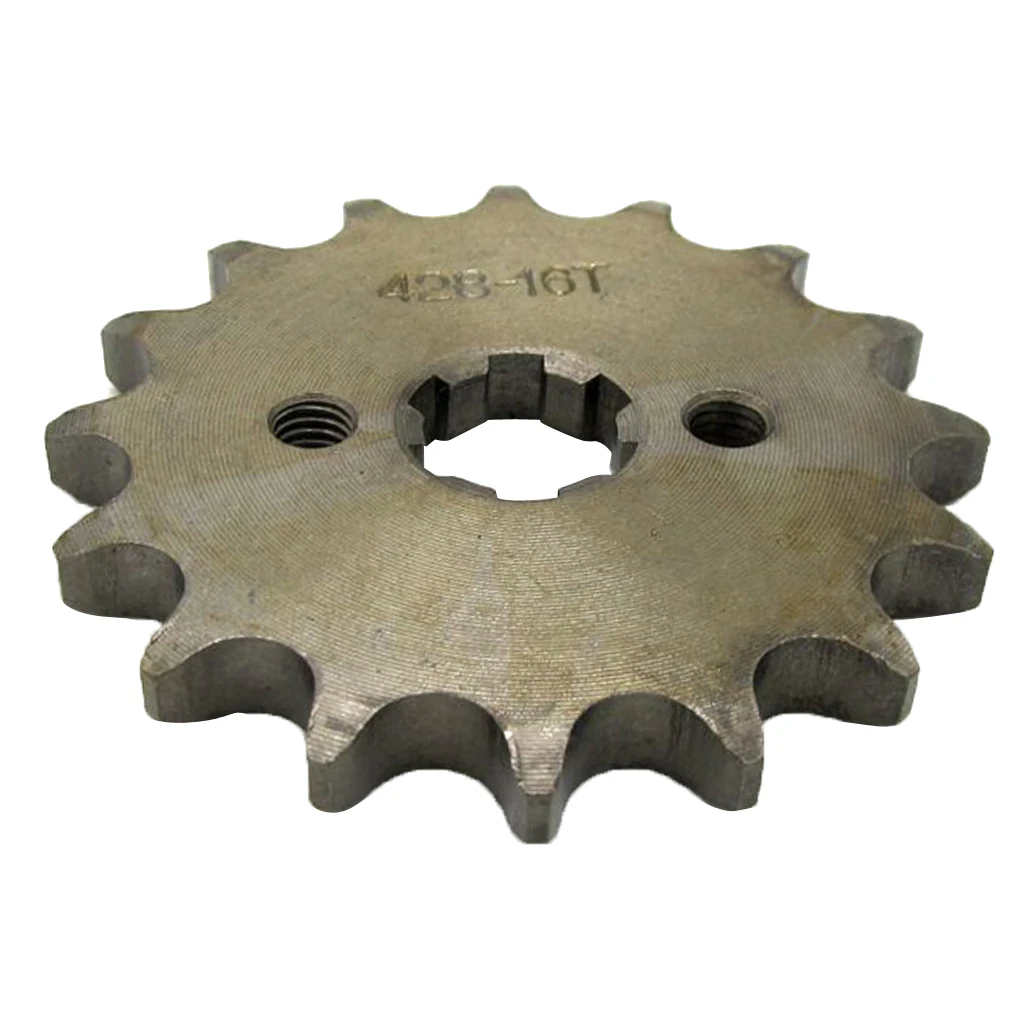 Chain 428 16 Tooth Front Engine Sprocket Dirt Pit Bike ATV Moped 17mm Shaft