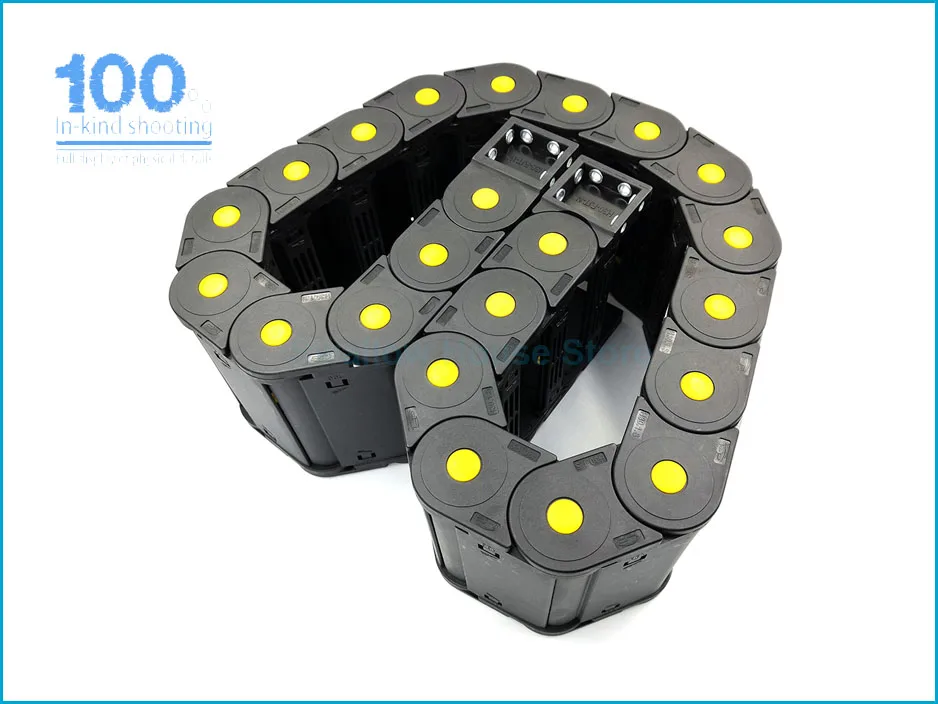 JFLO 30x100mm 1 Meter Towline Transmission Nylon Drag Chain Wire Carrier Cable Semi-enclosed Interior Opening Free Shipping