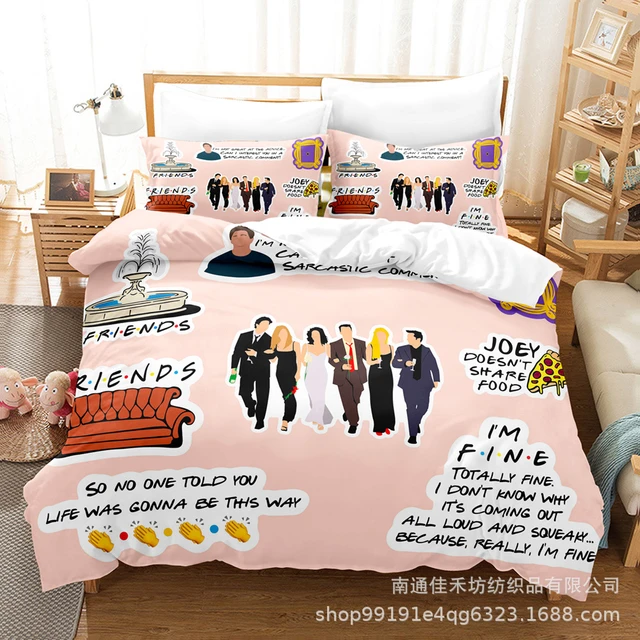 Friends Bedding Set Single Twin Full Queen King Size Comedy Friends Bed Set  Aldult Kid Bedroom Duvetcover Sets 3D Print 018 - AliExpress