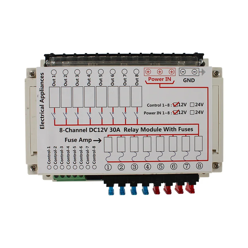 Touch Control Panel Caravan Accessories 12V Camper Motorhome Control System caravan control panel