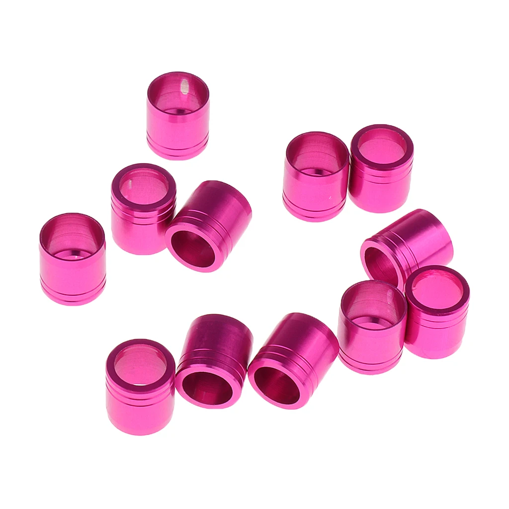 Archery Arrow Explosion-proof Ring For Outer Diameter 7.6mm Arrow Shaft, Set of 12 Various Color