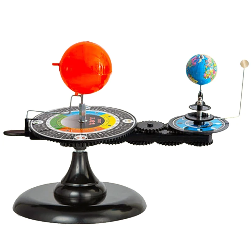 EU Plug Solar System Model DIY Globe Earth Sun Moon Orbital Planetarium Educational for Child Kid Toy | Канцтовары для офиса и