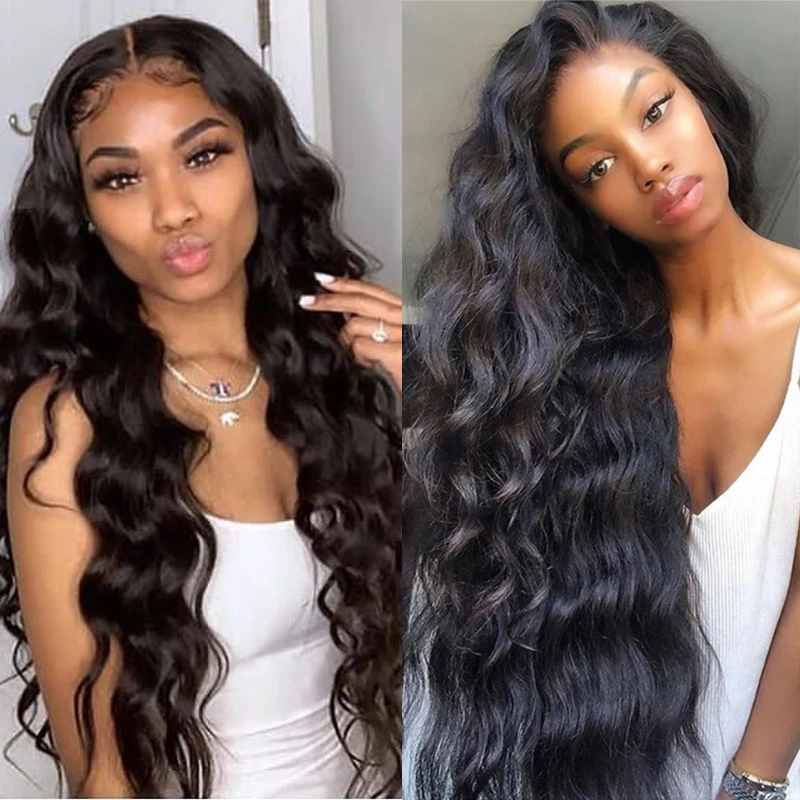 Raw-Brazilian-Virgin-Hair-Lace-Frontal-Closure-13x6-13x4-Loose-Wave-Transparent-Lace-Pre-Plucked-Human