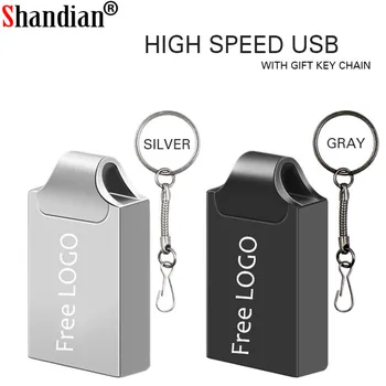 

SHANDIAN Super Mini Usb Flash Drive Metal usb stick 64GB pendrive USB flash drive 32GB 16GB 8GB waterproof pen drive flash disk