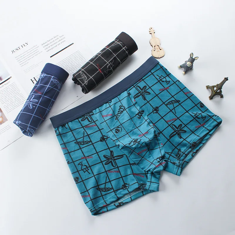 Мужское нижнее белье из модала 1 шт. антибактериальные бесшовные трусы для мужчин