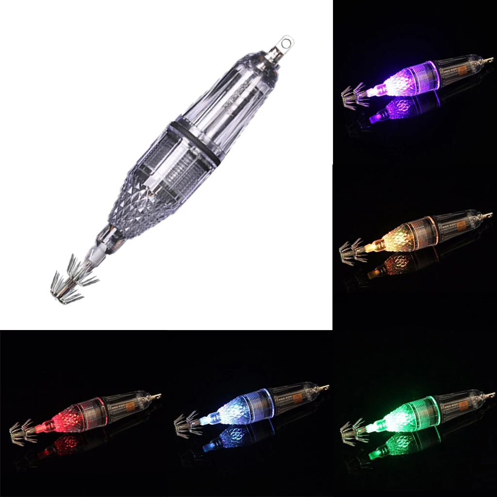 12cm LED Underwater Light Fishing Bait Lures Deep Drop LED Light Waterproof Underwater Lamp Attractive Light Attracting Tools