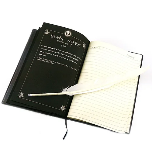 Death Note Cosplay Notebook /& Feather Pen Book Japan Anime Writing Journal 2021