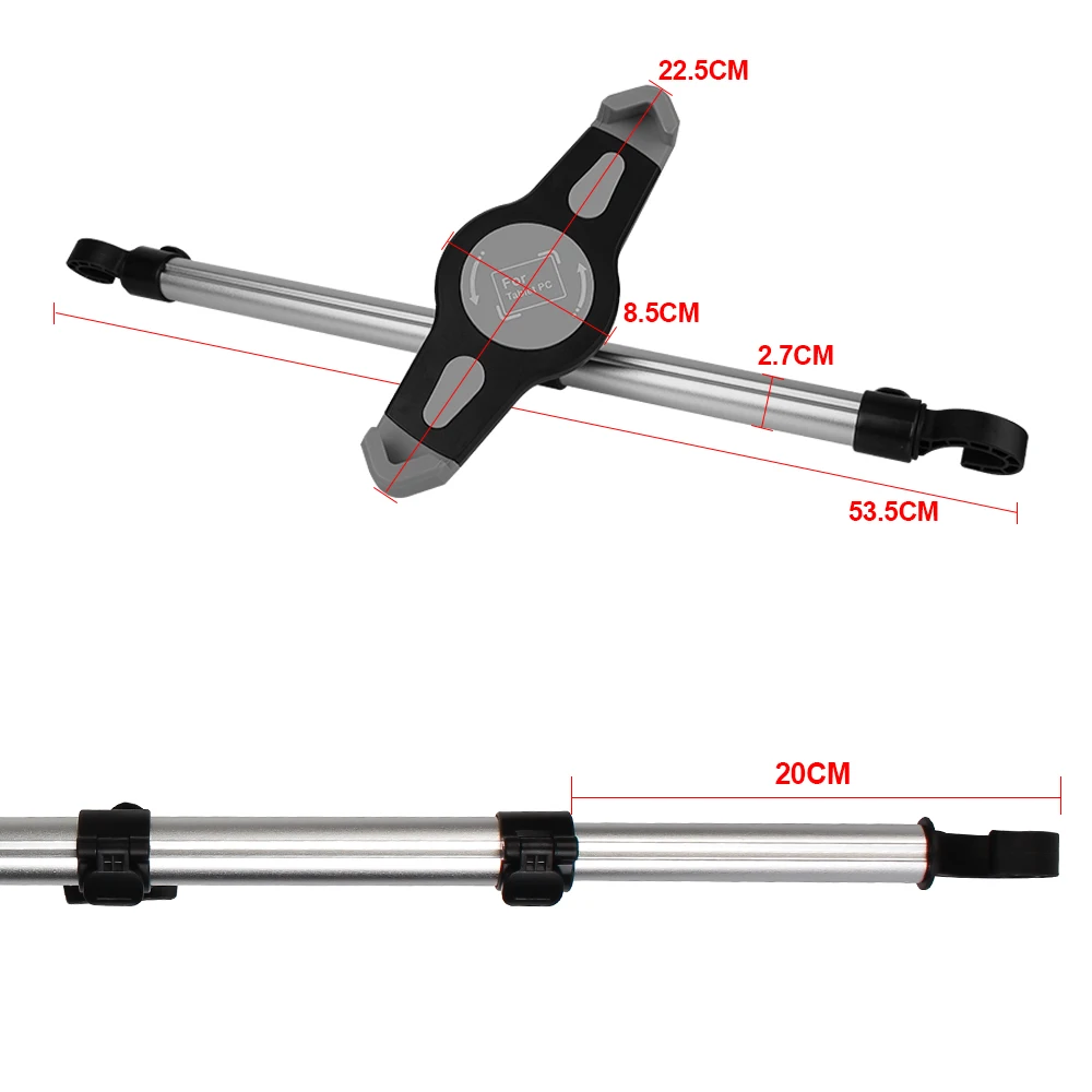 Holder For Tablet PC Auto Car Back Seat Mount Stand Holder Car Seat Tablet Headrest Holder 360 Degree Rotation For 7