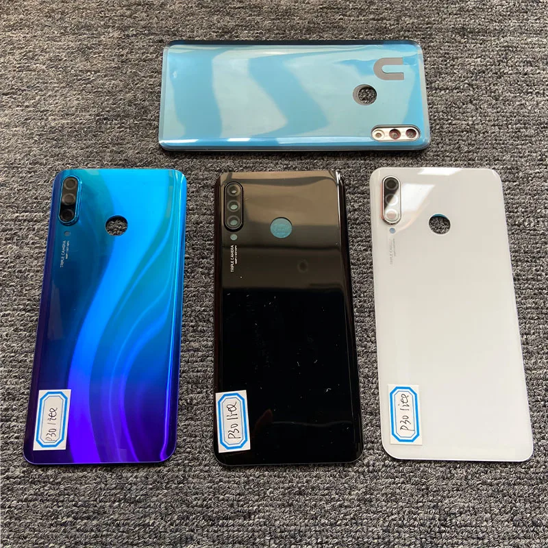 For Huawei P30 Lite LX1 L01 L21 L22 Back Housing Glass Case Battery Cover Rear Door Case Glossy Replacement Repair Parts new phone frame