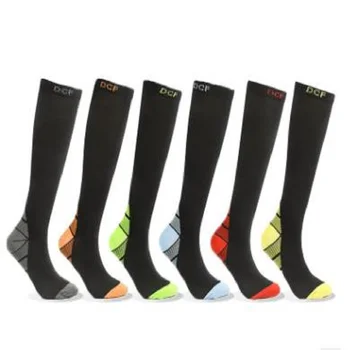 

12PCS=6 pairs men socks compression funny happy high socks gifts for men