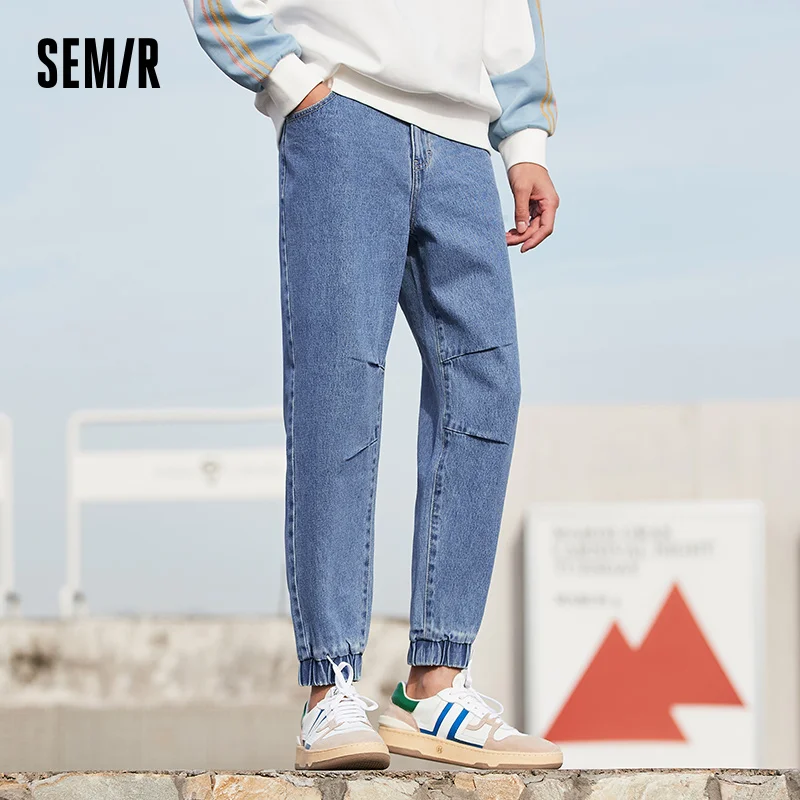 Jeans SEMIR uomo primavera estate 2021 nuovi pantaloni da Jogging nono  punto versione coreana Trend vecchi pantaloni vita sottile Demin|Jeans| -  AliExpress