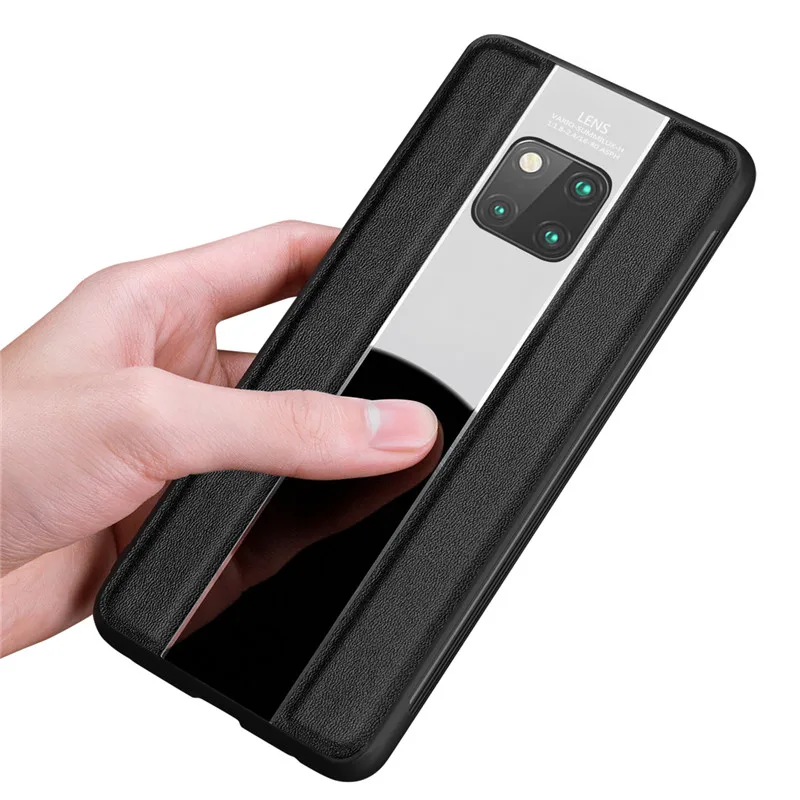 Красный кожаный чехол для huawei mate 20 Pro, противоударный чехол из воловьей кожи mate 10 Pro, задняя крышка из ТПУ, чехол для huawei mate 20X10 20 Funda