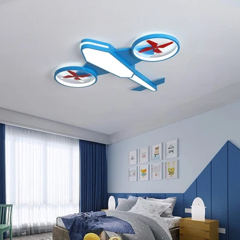 

Cartoon LED Chandelier For Bedroom Boys Hanging Lamp Kids Pendant Chandelier Airplane HangLamp Children Lighting Fixtures