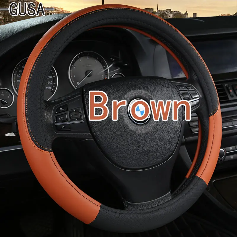 Artificial Leather Car steering Wheel Cover for Honda Fit City Jazz 2014 2015 HRV HR-V 2016 | Автомобили и мотоциклы