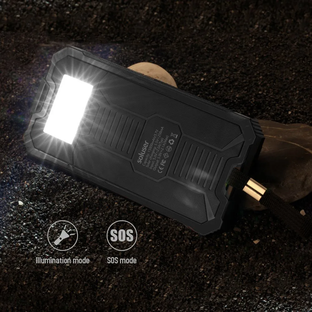 Светодиодный внешний аккумулятор с двумя портами usb на солнечной батарее, чехол, зарядное устройство, комплекты для самостоятельной сборки, коробка, интеллектуальная защита для безопасности, для samsung S8, Xiaomi