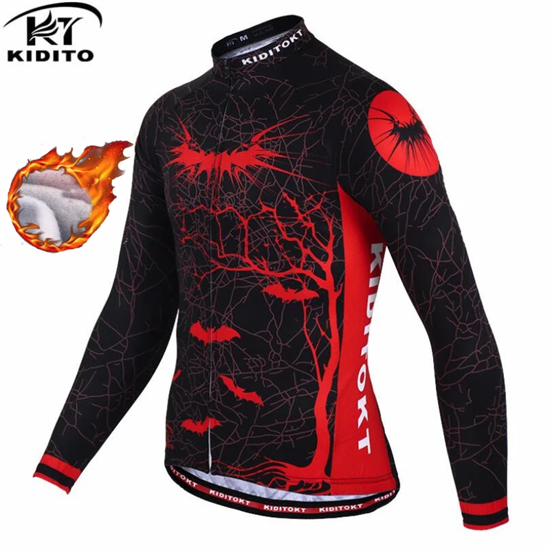 KIDITOKT велосипедная майка мужская Ropa Ciclismo мужская Pro Team новая красная велосипедная одежда с длинным рукавом велосипедная рубашка Майо MTB Одежда