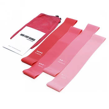 

4pcs Stretching Belts Training Trainings Band High-elastic Kit Portable