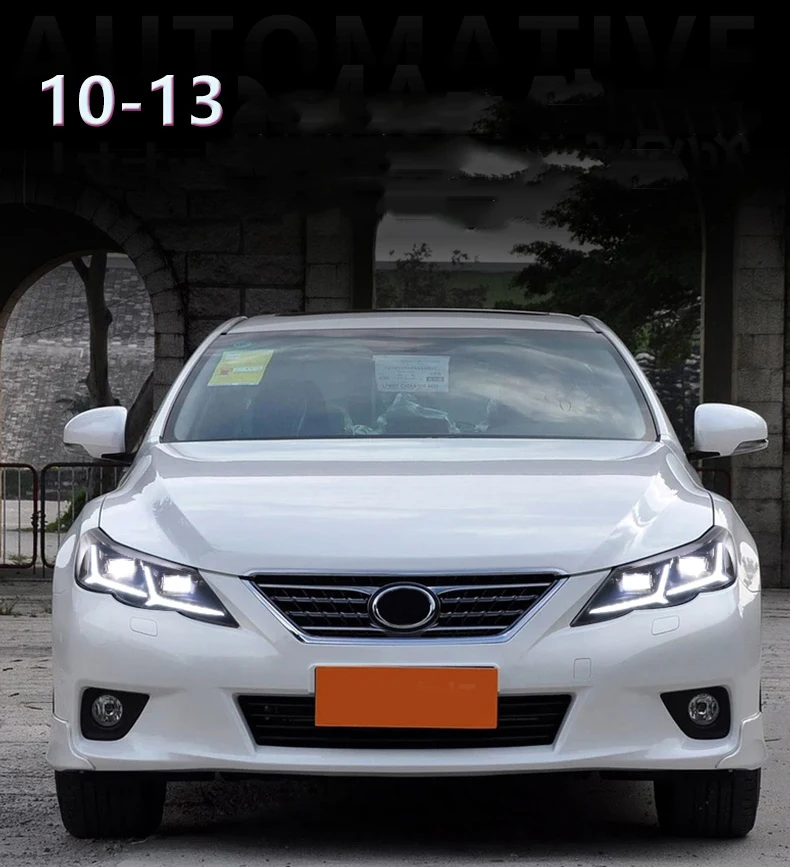 Автомобильный Стайлинг для Toyota Mark X фары все светодиодный Reiz 2010-2013 светодиодный налобный фонарь все светодиодный Mark X фар Габаритные огни
