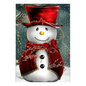 

DIY Diamond Painting Rhinestone Picture Red Christmas Snowman Art Crafts