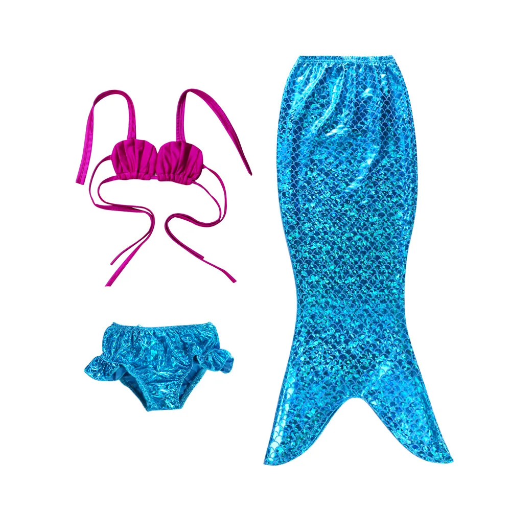 Mermaid Tail Princess Ariel Dress Cosplay Costume Girl Kids Maid Tails Fancy Dress Swimmable Bikini Set Bathing Suit ladies halloween costumes