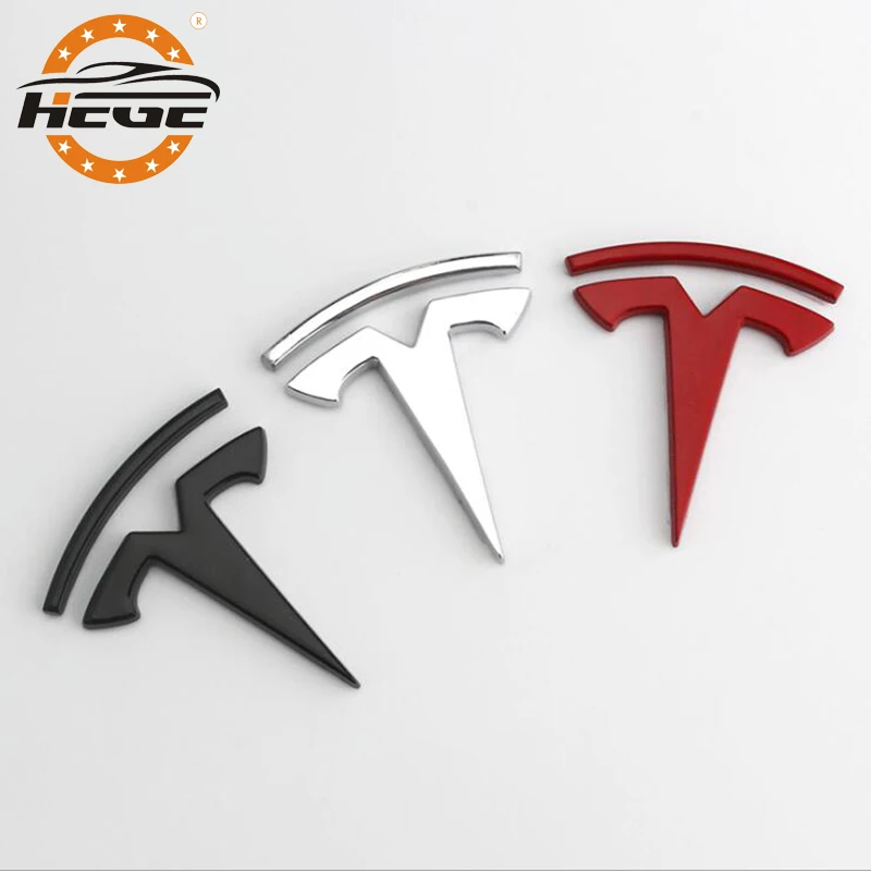 Автомобильная 3D металлическая наклейка для Tesla model 3 X S логотип Эмблема багажника