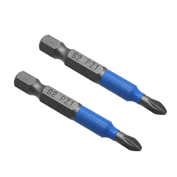 

12Pcs Magnetic Impact Non-slip Screwdriver Bit Set 50mm PH1/PH2/PH3/PZ1/PZ2/PZ3 S2 Alloy Steel Ferramenta