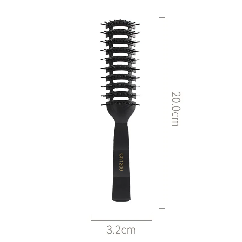 정전기 방지 부드러운 멧돼지 강모, 빠른 건조 브러시, 전문 살롱 브러시, 헤어 케어, 스타일링 도구 액세서리, 남녀공용