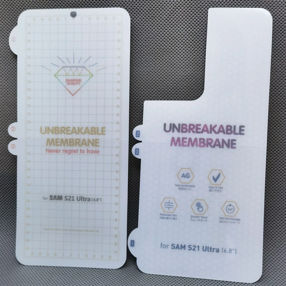 Hydrogel Film For Samsung Galaxy S21 Ultra Screen Soft Protective Transparent Clear oleophobic Plus | Мобильные телефоны и
