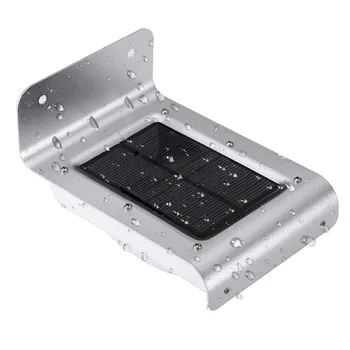 

16 LED Human Induction Light Control Outdoor Solar Powered Motion Sensor Aluminum Alloy Security Lamp Garden Waterproof Light