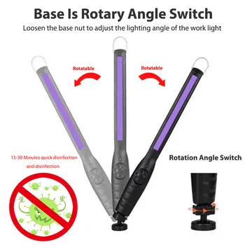 

Portable Sterilize UV Disinfection Light Handheld USB Charging Germicidal UV Lamp for Hotel Home Travel 1pcs